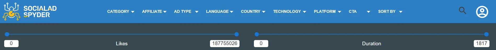 socialadspyder filters