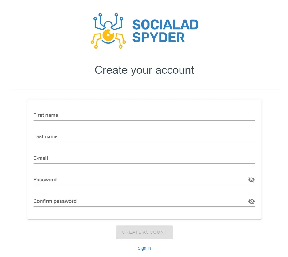 socialadspyder signup