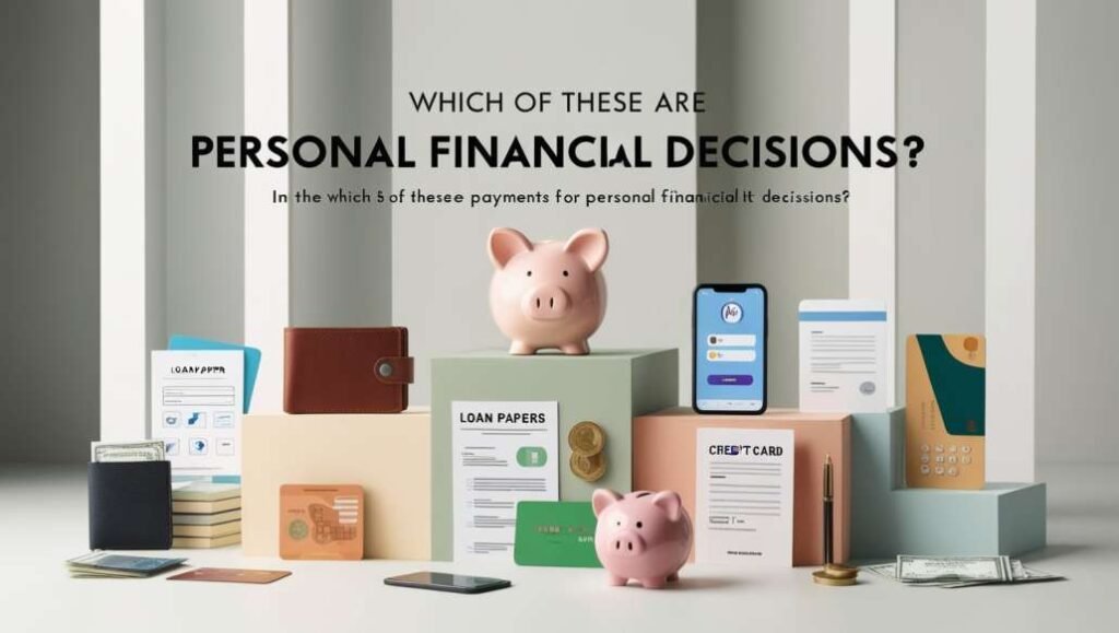 Which of These Are Personal Financial Decisions?