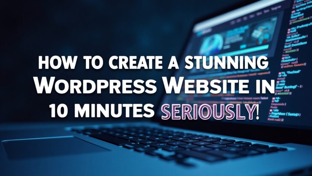 How to Create a Stunning WordPress Website in 10 Minutes (Seriously!)